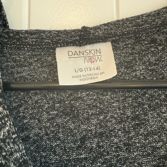 Danskin super soft casual dark grey hooded vest women's L - Picture 2 of 7